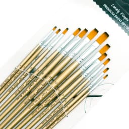 12/48pcs Artist Paint Brushes Set For Oil Acrylic Flat Tip Kit Paint Brushes For Nylon Paint Brushes Artist Watercolor Painting