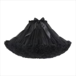 Lowest Pirce Womens 2-Layered Pleated Tulle Petticoat White Black Tutu Puffy Party Cosplay Skirt Lolita Cosplay Bridal Crinoline