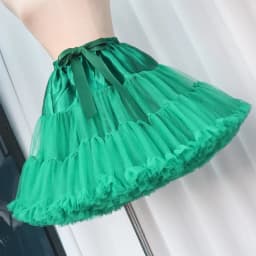 Lowest Pirce Womens 2-Layered Pleated Tulle Petticoat White Black Tutu Puffy Party Cosplay Skirt Lolita Cosplay Bridal Crinoline