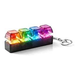 1pcs 4 Keys Mechanical Keyboard Tester LED Keyboard Key Toys Stress Relief DIY Fidget Button Keycap Fidget Keychain Toys