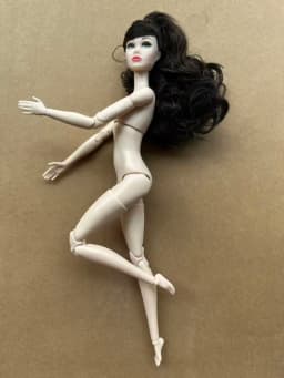 Poppy Parker Makeup Head With Beige Super White Coffee Yoga Slim Doll Body 1/6 Doll Figures Collective Toys