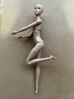 Poppy Parker Makeup Head With Beige Super White Coffee Yoga Slim Doll Body 1/6 Doll Figures Collective Toys