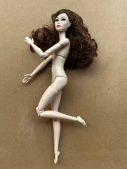 Poppy Parker Makeup Head With Beige Super White Coffee Yoga Slim Doll Body 1/6 Doll Figures Collective Toys