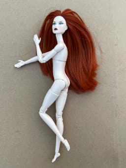 Poppy Parker Makeup Head With Beige Super White Coffee Yoga Slim Doll Body 1/6 Doll Figures Collective Toys