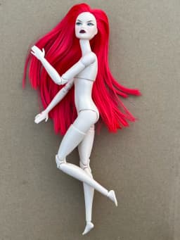 Poppy Parker Makeup Head With Beige Super White Coffee Yoga Slim Doll Body 1/6 Doll Figures Collective Toys