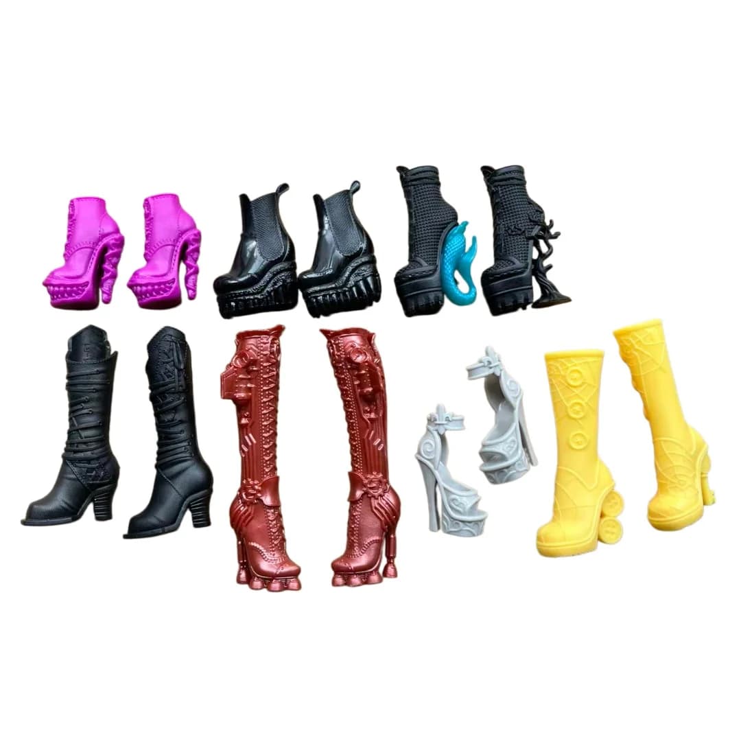 1/6 Scale Monster Doll Shoes And Boots DIY Sandals Dressing Accessories Personality Toy Parts for Female Dolls Decorations