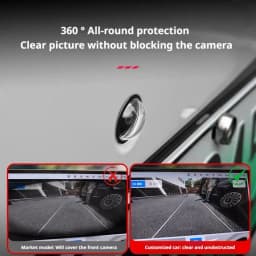 2PCS Car Camera Lens Protector HD Clear Rear View Backup Camera Guard Anti-Scratch Dustproof Camera Protection Accessories