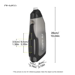 AhyKa Aerodynamic Water Bottle Set Big Capacity Food Grade Bottle With Ultralight Bottle Cage BikeFrame Down Tube WaterKettle 