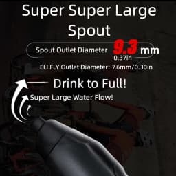 AhyKa Aerodynamic Water Bottle Set Big Capacity Food Grade Bottle With Ultralight Bottle Cage BikeFrame Down Tube WaterKettle 