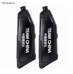 AhyKa Aerodynamic Water Bottle Set Big Capacity Food Grade Bottle With Ultralight Bottle Cage BikeFrame Down Tube WaterKettle 