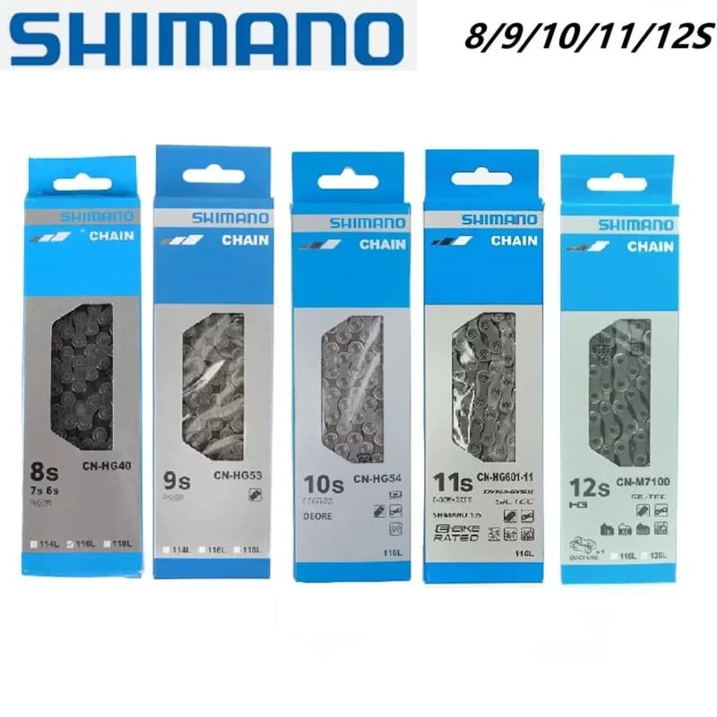 SHIMANO bike chians 6/7/8/9/10/11/12 Speed Chain 116L 118 126 Link for ROAD Bicycle Bike Original MTB Chain with magic link