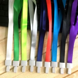 50 Pcs Nylon Hanging Neck Strap Plastic Clip Lanyard Neck Hang Rope for ID Name Card Badge Holder Wholesale of Office Supplies