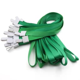 50 Pcs Nylon Hanging Neck Strap Plastic Clip Lanyard Neck Hang Rope for ID Name Card Badge Holder Wholesale of Office Supplies