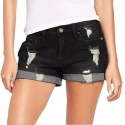 Summer Students Denim Shorts Women 2026 Female Harajuku Cotton HOLE Jeans Ladies Elastic Pockets Harem Trousers Short Pants
