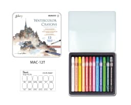 MUNGYO Artist Pastel Sticks 12/24/36 Colors Watercolor Crayons Painting Pigment Professional Art Supplies MAC