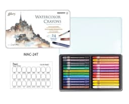 MUNGYO Artist Pastel Sticks 12/24/36 Colors Watercolor Crayons Painting Pigment Professional Art Supplies MAC
