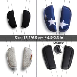 2pcs Baby Child Car Seat Belt Stroller Shoulder Strap Cover Protector Crotch Pad Cover for Universal Children's Products