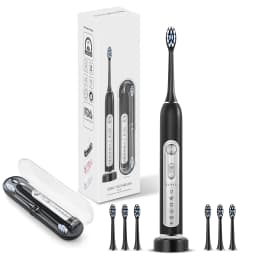 SUBORT S7 Super Sonic Electric Toothbrushes for Adult Kid Smart Timer Whitening Toothbrush IPX7 Waterproof Replaceable Heads Set