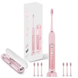 SUBORT S7 Super Sonic Electric Toothbrushes for Adult Kid Smart Timer Whitening Toothbrush IPX7 Waterproof Replaceable Heads Set
