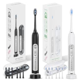 SUBORT S7 Super Sonic Electric Toothbrushes for Adult Kid Smart Timer Whitening Toothbrush IPX7 Waterproof Replaceable Heads Set