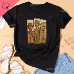 Fashion Men Clothing The Good The Bad and Ugly Print T Shirt for Male Il Buono Brutto Cattivo Tops Summer Commuter Casual Tees