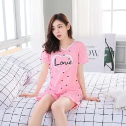 Women Sleepwear Lovely Home Suits Pyjama Short Sleeve Pajamas Set 2025 Women Pajamas Comfortable Girl Spring and Summer Pijamas