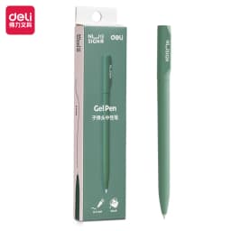 Deli Nusign NS552 Rotating Gel Pen 0.5MM Fine Point Smooth Writing Black Ink Colorful Neutral Sign Rotary Switch Stationery