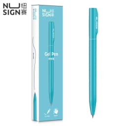 Deli Nusign NS552 Rotating Gel Pen 0.5MM Fine Point Smooth Writing Black Ink Colorful Neutral Sign Rotary Switch Stationery
