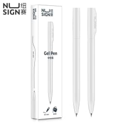 Deli Nusign NS552 Rotating Gel Pen 0.5MM Fine Point Smooth Writing Black Ink Colorful Neutral Sign Rotary Switch Stationery