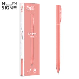 Deli Nusign NS552 Rotating Gel Pen 0.5MM Fine Point Smooth Writing Black Ink Colorful Neutral Sign Rotary Switch Stationery
