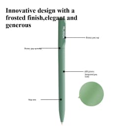 Deli Nusign NS552 Rotating Gel Pen 0.5MM Fine Point Smooth Writing Black Ink Colorful Neutral Sign Rotary Switch Stationery
