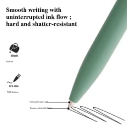 Deli Nusign NS552 Rotating Gel Pen 0.5MM Fine Point Smooth Writing Black Ink Colorful Neutral Sign Rotary Switch Stationery