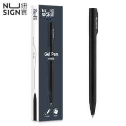 Deli Nusign NS552 Rotating Gel Pen 0.5MM Fine Point Smooth Writing Black Ink Colorful Neutral Sign Rotary Switch Stationery