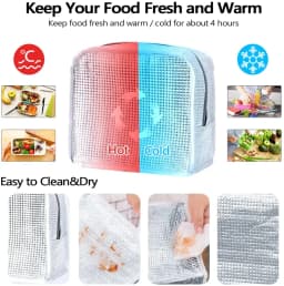Insulated Lunch Dinner Bags School Trip Picnic Handbag for Kids Women Cooler Bag Portable Canvas Box Thermal Food Container Bag