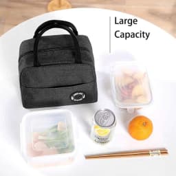 Insulated Lunch Dinner Bags School Trip Picnic Handbag for Kids Women Cooler Bag Portable Canvas Box Thermal Food Container Bag