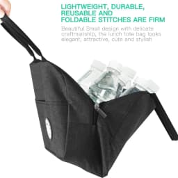 Insulated Lunch Dinner Bags School Trip Picnic Handbag for Kids Women Cooler Bag Portable Canvas Box Thermal Food Container Bag