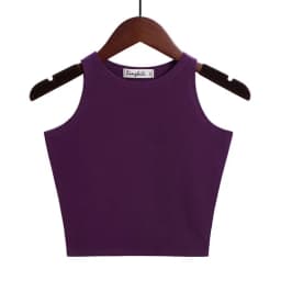 Fashion 2022 New Women Sexy Cotton Crop Top Crop Bustier Multicolor Sleeveless Cropped Blusas Vest Tank Top Camisole 14 Colors