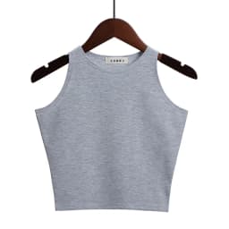 Fashion 2022 New Women Sexy Cotton Crop Top Crop Bustier Multicolor Sleeveless Cropped Blusas Vest Tank Top Camisole 14 Colors