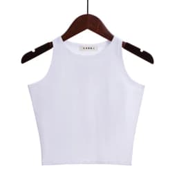 Fashion 2022 New Women Sexy Cotton Crop Top Crop Bustier Multicolor Sleeveless Cropped Blusas Vest Tank Top Camisole 14 Colors