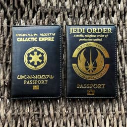 Galactic Empire Passport Cover Star Travel Wallet Document Organizer Covers for Passports