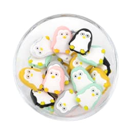 LOFCA 5pc Silicone Animal Beads Panda Food Grade DIY Toy Koala Baby Teething Beads BPA Free Pacifier Chain Accessories