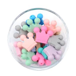 LOFCA 5pc Silicone Animal Beads Panda Food Grade DIY Toy Koala Baby Teething Beads BPA Free Pacifier Chain Accessories