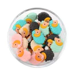 LOFCA 5pc Silicone Animal Beads Panda Food Grade DIY Toy Koala Baby Teething Beads BPA Free Pacifier Chain Accessories