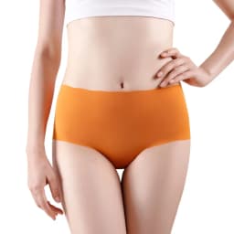 3Pcs/Set Women Ice Silk Panties Wavy Trim Seamless Underwear High Waist Panty No Show Briefs Invisible Ladies Lingerie M-XXL