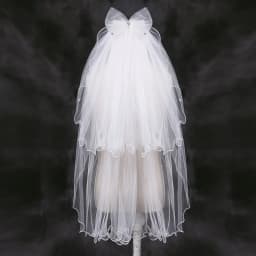 2021 Elegant Short Bow Wedding Bridal Veil With Comb Child Flower Girl First Communion Elbow Length 70CM