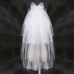 2021 Elegant Short Bow Wedding Bridal Veil With Comb Child Flower Girl First Communion Elbow Length 70CM