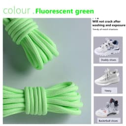 1 Pair New Round Shoe Laces for Sneakers Yezy 350 Original Shoelaces for Shoes Polyester Solid Off White Laces Sport Shoestrings