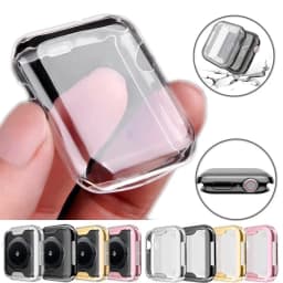 TPU Cover For apple watch Case 44MM 45MM 41MM 42MM 38MM 40MM Full bumper band protector iwatch series 9 8 7 6 5 3 SE accessories