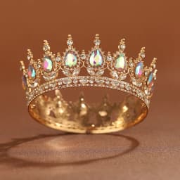 Bridal Headwear Multicolor Luxurious Style Exquisite Ladies' Beauty Pageant Wedding Crown