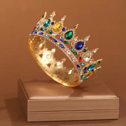 Bridal Headwear Multicolor Luxurious Style Exquisite Ladies' Beauty Pageant Wedding Crown